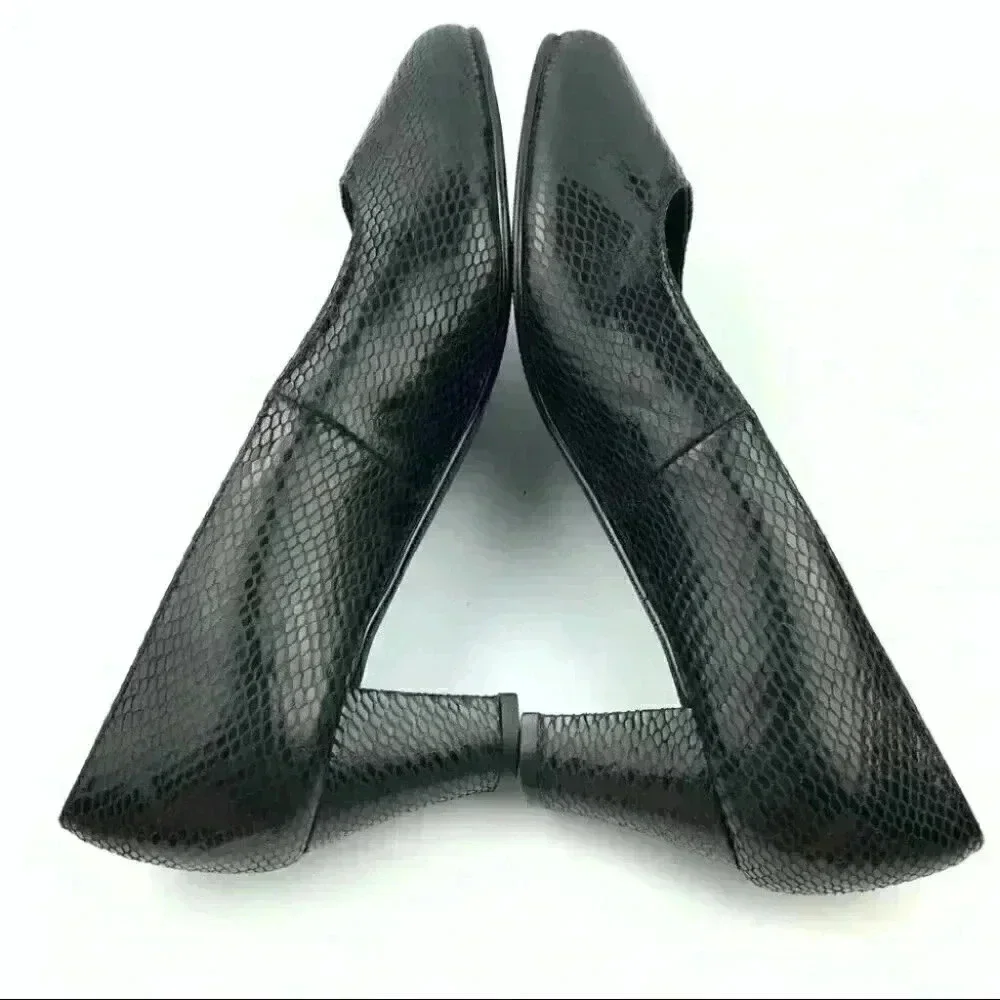 Ros Hommerson heels sz 7.5 WW black vintage 90s